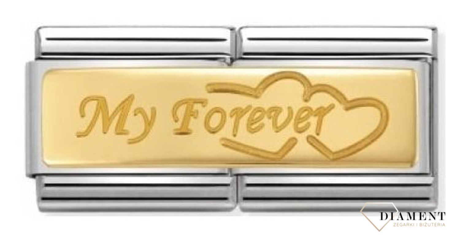 Nomination - Double Link 18K zawieszka złoto 'Mój na zawsze' 030710 09 biżuteria nomination nomination zawieszki nomination baza.jpg